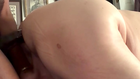 To Grandpa with big balls takes young BBC