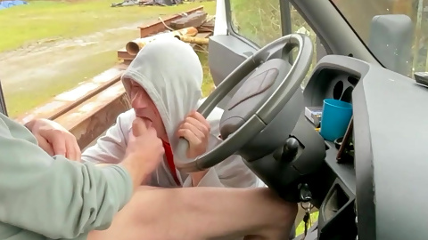 Open Truck Stop Tease .Late Night Outdoor Fun