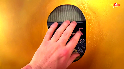 This Young Thick Cock Just Exploded with a Insane Triple Full-body Orgasm at the Gloryhole