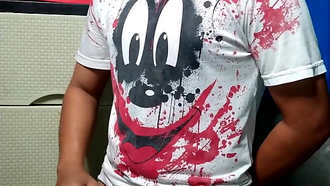 Alan Tokers Tired of the Gym Masturbates in His Room