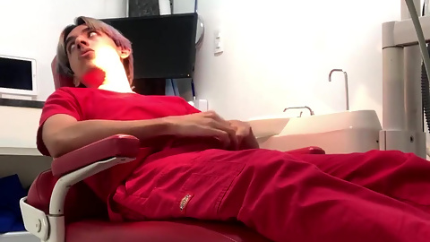 Jerking off at dental clinic pt 1