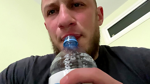 Alpha Fills a Bottle with His Saliva(snot)