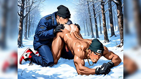 Outdoor Blowjob Man Ass Fuck