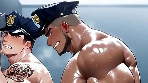 Muscular Big Cock Gay Ass Fuck