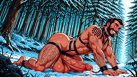 Kinky Gay Men in Harness