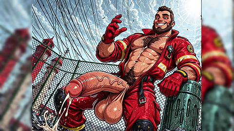 Hottest Firemen Naked with Big Dicks