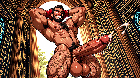 Horny Boxers Showing Athletic Bodies and Monster Cocks