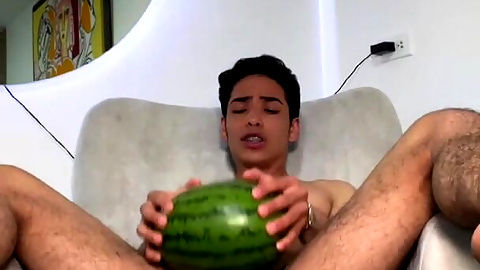Fucking Watermelon and Creampie