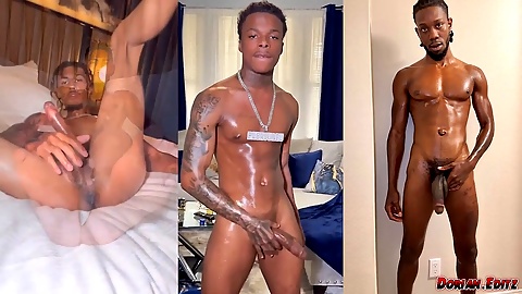 Solo dark-hued guy gets off while gooning with BBC