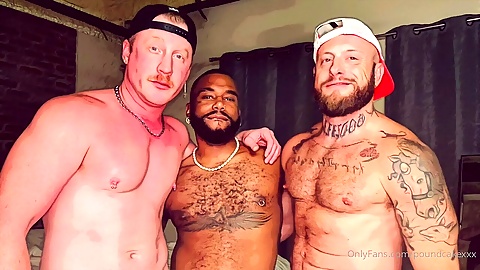 Newbie takes a wild ass-fucking gangbang