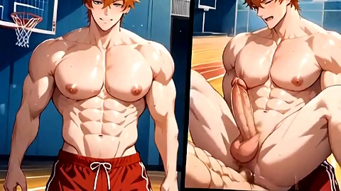 Hentai gay adventure featuring a big bubble butt and a redhead twink