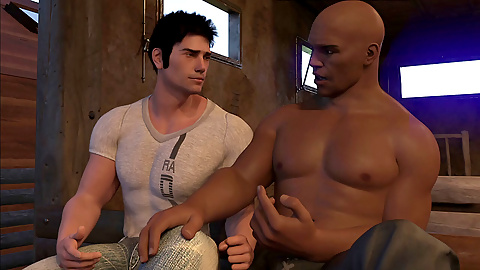 Brazilian muscle stud Asura in an interracial bareback scene with dads and boys