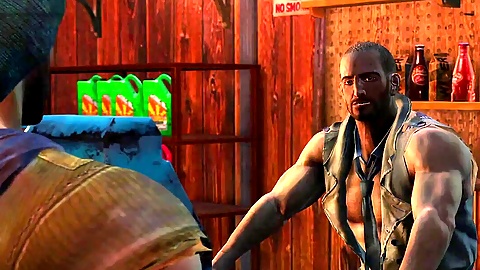 Buff truckers getting down at the truck stop with some hot outdoor action