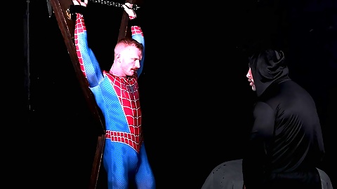 Dominant Gay Rubs Bound Gay Cock