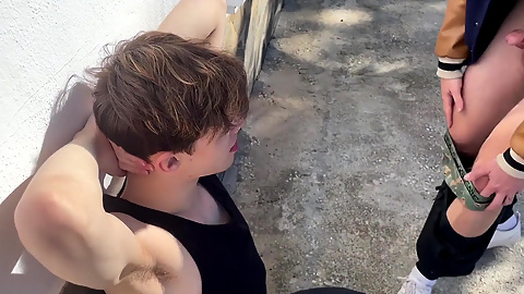 Cock Crazed Boy Buggered Outdoors - Part 2