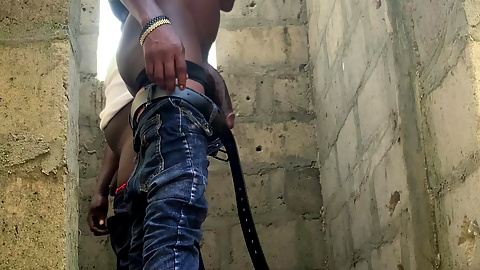 A Quick Doggy in an Uncompletable Building with My Ebony BBW Friend