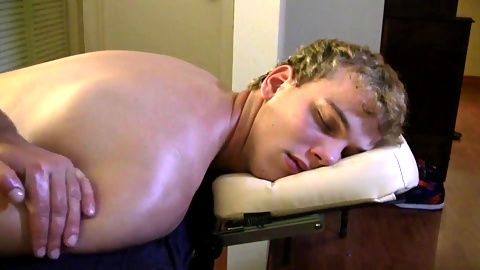 Jock massaged & man handled