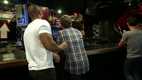 Sebastian Keys Gets His Ass Stretched and Pissed on in a Public Bar