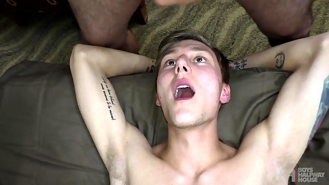 Struggling Young Jizz Bin