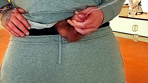 Cumshot mess on the mirror at the gym