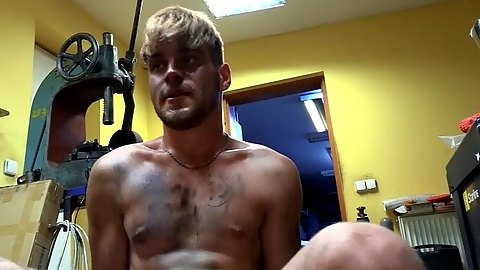 Kinky straight twunk doggyfucked in POV