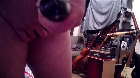 BBC Big Black Cock Stroking Masturbation