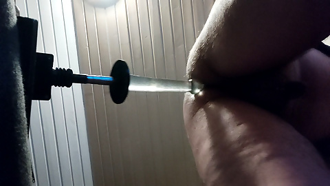 A little anal sex with my toy