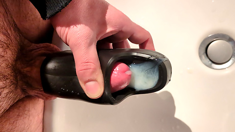 Cum hard with toy