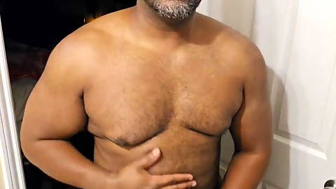 Hard Black BBC Cock Stroking