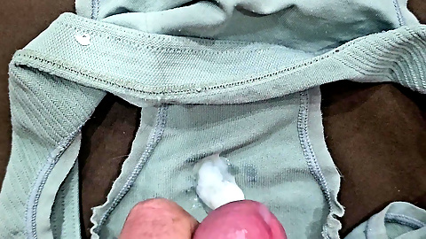 I took 3 pairs of my sis little panties and then wanked and cum inside the gusset of each one!